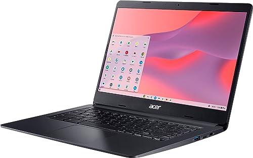 acer 2023 Newest Chromebook Laptop, 14 Inch FHD IPS Touchscreen Display, Intel Celeron Dual-Core Processor, 4GB LPDDR4, 64GB eMMC, Wi-Fi, USB-A&C, Chrome OS, Charcoal Black