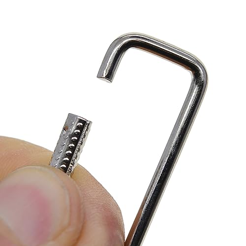 Esquirla 10x Rectangle Carabiner Clips DIY Keychain Clips Metal, Multifunctional Portable Lightweight Spring Buckle Hook for Outdoor Backpack Dog Tags