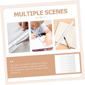 Ciieeo 20pcs Ruler Metric Ruler Clear Ruler Precision Ruler Ruler Plastic Ruler Straight Ruler 12+ Inch Ruler with Inches and Centimeters Clear Plastic Rulers 12 Inch Rulers Bulk