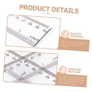 Ciieeo 20pcs Ruler Metric Ruler Clear Ruler Precision Ruler Ruler Plastic Ruler Straight Ruler 12+ Inch Ruler with Inches and Centimeters Clear Plastic Rulers 12 Inch Rulers Bulk