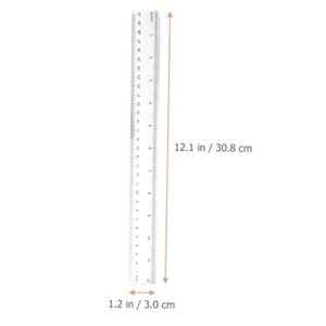NUOBESTY 20pcs Ruler Ruler Rulers Shatterproof Ruler Clear Ruler Metric Ruler Plastic Rulers Classroom Supplies Technical Drawing Ruler Rulers Bulk for Classroom Use Scale