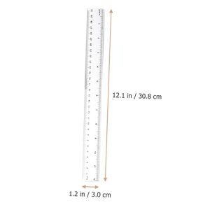 MAGICLULU 20pcs Ruler Metric Ruler 12+ Inch Rulers Plastic Rulers Metric Ruler Precision Ruler Straight Ruler 12 in Ruler Small Ruler Metric System Supplies Use Clear Ruler