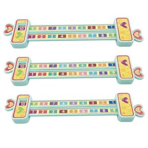 ciieeo 3pcs wooden toys wooden puzzles puzzles puzzles numbers matching toy montessori math toy early educational stationery cartoon teaching aids material ruler