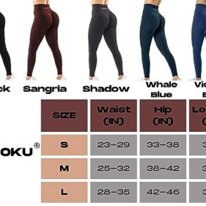 ROOOKU Uplift Squat Proof Workout Leggings for Women Anti-Ripped Scrunch Butt Lifting Gym Booty Seamless Yoga Pants (Black,S)