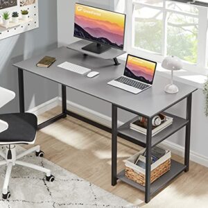 GreenForest Computer Desk with Monitor Stand L Shaped Desk with Drawers