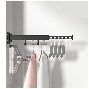 ltlwsh wall mounted retractable clothes drying rack, laundry drying rack, clothes drying rack folding indoor, space saver, drying rack clothing for balcony, laundry,1 fold
