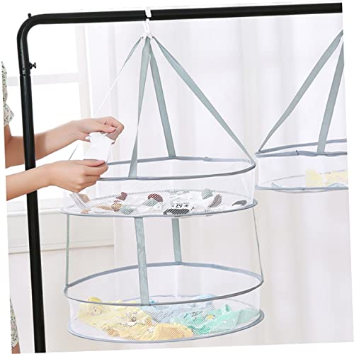 Cabilock 2pcs Foldable Laundry Rack Collapsible Laundry Drying Rack Collapsible Drying Rack for Clothes Foldable Clothes Drying Rack Mesh Clothes Hanging Dryer Sweater Drying Rack Household