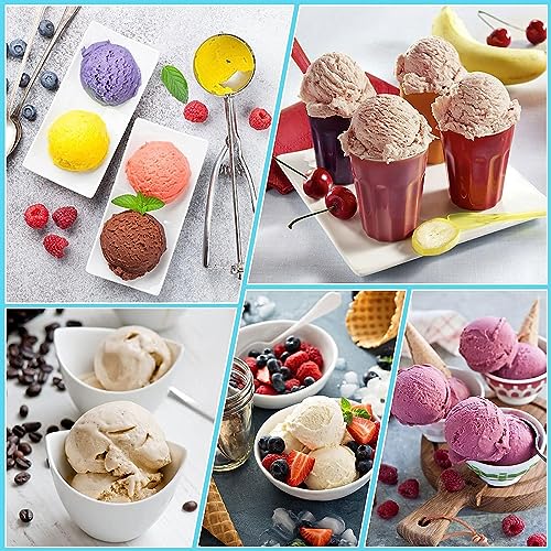 EVANEM Creami Containers, for Ninja Pints,24 OZ Ice Cream Storage Containers Safe and Leak Proof for NC501 Series Ice Cream Maker