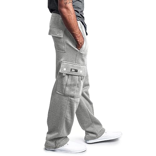 Summer Work Pants for Men Mens Lightweight Joggers Drawstring Pants Womens Sweatpants Mens Cargos Navy Blue Sweatpants Sport Pants Men Men Joggers(02-Grey,Large)