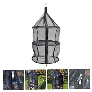 HOMSFOU Outdoor Storage Net 3 Layer Drying Net Laundry Drying Rack Collapsible Dry Net Drying Rack for Clothes Outdoor Accessories Mesh Bras Household Drying Rack Foldable Dryer Rack