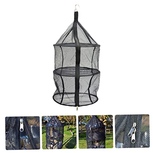 HOMSFOU Outdoor Storage Net 3 Layer Drying Net Laundry Drying Rack Collapsible Dry Net Drying Rack for Clothes Outdoor Accessories Mesh Bras Household Drying Rack Foldable Dryer Rack