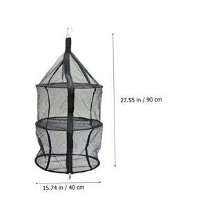 HOMSFOU Outdoor Storage Net 3 Layer Drying Net Laundry Drying Rack Collapsible Dry Net Drying Rack for Clothes Outdoor Accessories Mesh Bras Household Drying Rack Foldable Dryer Rack