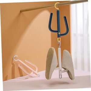 Cabilock Swivel Hook Hanger Small Drying Rack Small Clothes Drying Rack Hanging Hooks Outdoor Swivel Hooks abs Shoe Racks Slipper Drying Rack Shoes Hanger Hook up Slippers to Rotate