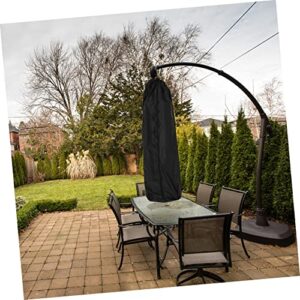 Cabilock 1Pc Umbrella Drying Rack Cover Lawn Laundry Hanging Rack Drying Racks Outdoor Clothes Drying Rack Rotary Washing Line Cover Rotary Dryer Cover Zipped Washing Line Cover to Rotate