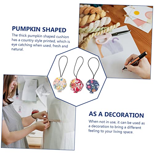 6 pcs Pumpkin Pin Pack Tool Stand Corsage Wristlet Band Keyboard Stands pin Cushion Bracelet Quilting Pin Cushion Gift for Mother Grandmother Pin Holder Pin Helper Pin Pad Sewing EXCEART