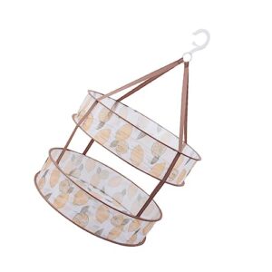 bionyt folding clothes drying rack 1pc double clothes basket hanging flat clothes rack bra mesh dryer towel dryer lingerie hangers towel drying rack sweater drying basket sock hanger
