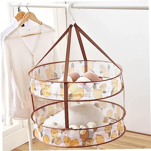 BioNyt Folding Clothes Drying Rack 1pc Double Clothes Basket Hanging Flat Clothes Rack Bra Mesh Dryer Towel Dryer Lingerie Hangers Towel Drying Rack Sweater Drying Basket Sock Hanger