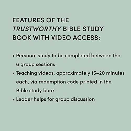 Trustworthy - Bible Study Book with Video Access