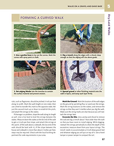 Ultimate Guide: Walks, Patios & Walls (Creative Homeowner) Design Ideas with Step-by-Step DIY Instructions and More Than 500 Photos for Brick, Mortar, Concrete, Flagstone, & Tile (Landscaping)