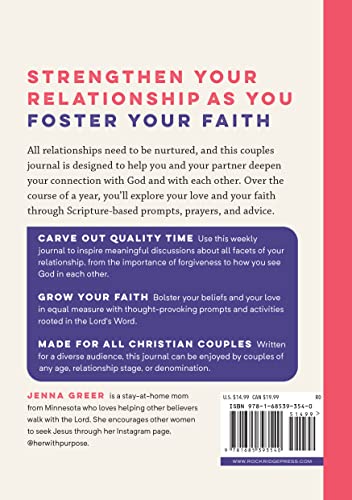 52-Week Christian Couples Journal: Prompts and Prayers to Strengthen Your Relationship with Each Other and Your Faith