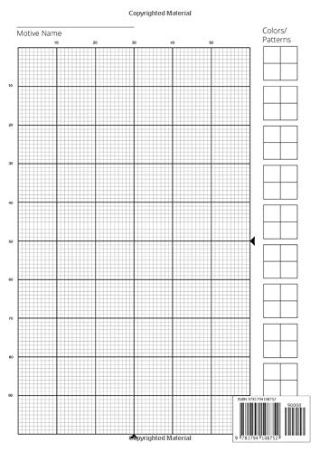 Cross Stitch 10 Count Graph Paper Notebook: DIN A4 | 110 Pages | For Embroidery