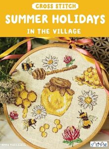 cross stitch: summer holidays in the village