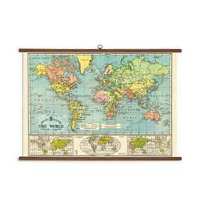 cavallini papers world map vintage school chart