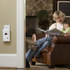 Kidde Carbon Monoxide Detector, Plug In Wall with 9-Volt Battery Backup, Digital LED Display