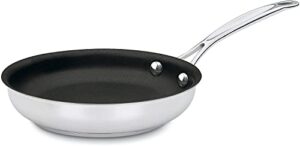 cuisinart chef's classic stainless nonstick 8-inch open skillet
