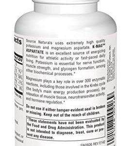 Source Naturals K-Mag Aspartate, Potassium & Magnesium Aspartate, 60 Tablets