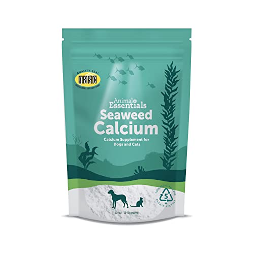 Animal Essentials Seaweed Calcium Supplement for Dogs & Cats, 12 oz, Iceland Seaweed Magnesium, Boron, Zinc