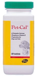 pet tabs calcium formula supplement, 60 count