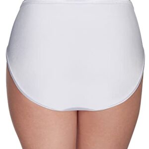 Vanity Fair Women's Illumination Hi Cut Panties (Regular & Plus Size), Star White, 7