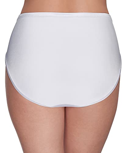 Vanity Fair Women's Illumination Hi Cut Panties (Regular & Plus Size), Star White, 7