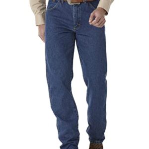 George Strait by Wrangler Men's Cowboy Cut Jean, Relaxed Fit, Heavyweight Denim,36x34