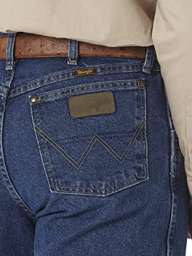 George Strait by Wrangler Men's Cowboy Cut Jean, Relaxed Fit, Heavyweight Denim,36x34