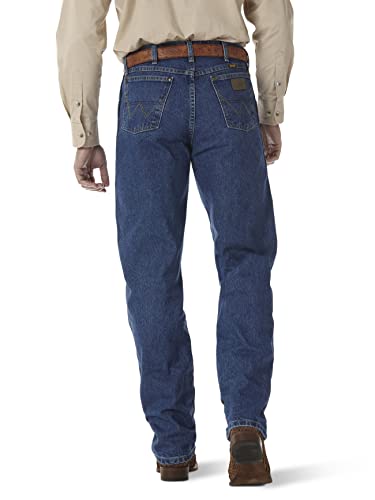 George Strait by Wrangler Men's Cowboy Cut Jean, Relaxed Fit, Heavyweight Denim,36x34