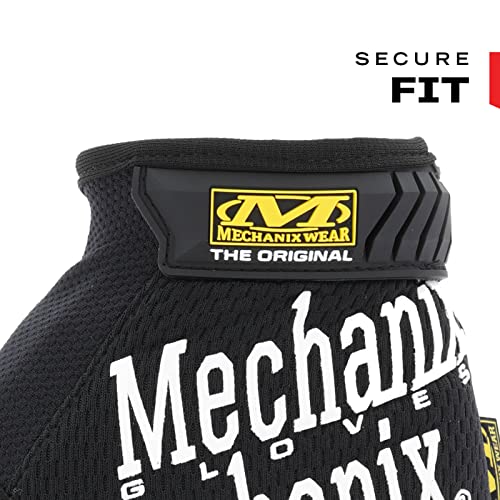 Mechanix Wear: The Original Work Glove with Secure Fit, Synthetic Leather Performance Gloves for Multi-Purpose Use, Durable, Touchscreen Capable Safety Gloves for Men (Black, XXX-Large)