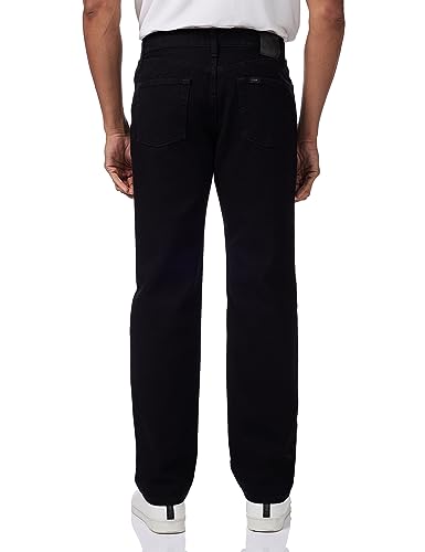 Lee Men's Relaxed Fit Straight Leg Jean, Double Black, 28W x 30L