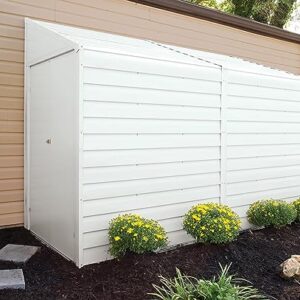 Arrow Shed Yardsaver Compact Galvanized Steel Storage Shed with Pent Roof, 4' x 10'