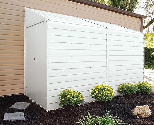 Arrow Shed Yardsaver Compact Galvanized Steel Storage Shed with Pent Roof, 4' x 10'