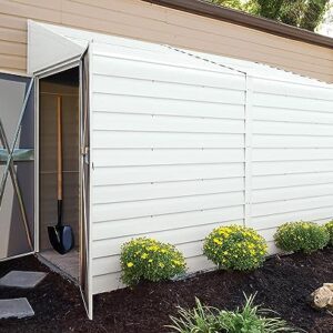 Arrow Shed Yardsaver Compact Galvanized Steel Storage Shed with Pent Roof, 4' x 10'