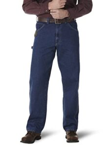 wrangler riggs workwear mens workhorse jeans, antique indigo, 32w x 34l us