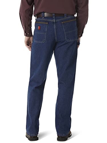 Wrangler Riggs Workwear mens Workhorse jeans, Antique Indigo, 32W x 34L US