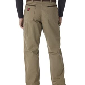 Wrangler Riggs Workwear mens Ripstop Carpenter jeans, Bark, 36W x 30L US