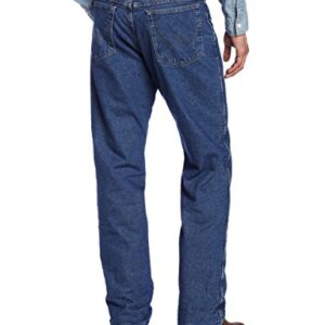 Wrangler mens Rugged Wear Woodland Thermal jeans, Stonewashed Denim, 36W x 34L US