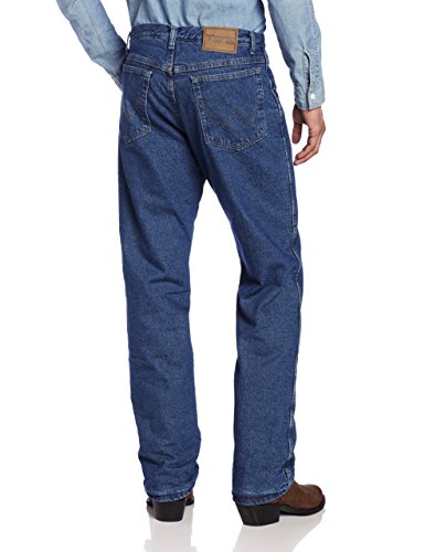 Wrangler mens Rugged Wear Woodland Thermal jeans, Stonewashed Denim, 36W x 34L US