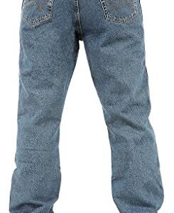 Wrangler mens Rugged Wear Woodland Thermal jeans, Stonewashed Denim, 36W x 34L US