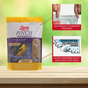 Lyric Finch - Small Songbird Wild Bird Seed - Attracts Goldfinches, House Finches, Purple Finches & More - 5 lb. Bag