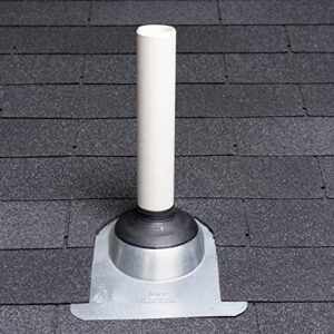 Oatey 11871 No-Caulk Galvanized Steel Roof Flashing, 1.5" - 3" pipe diameter